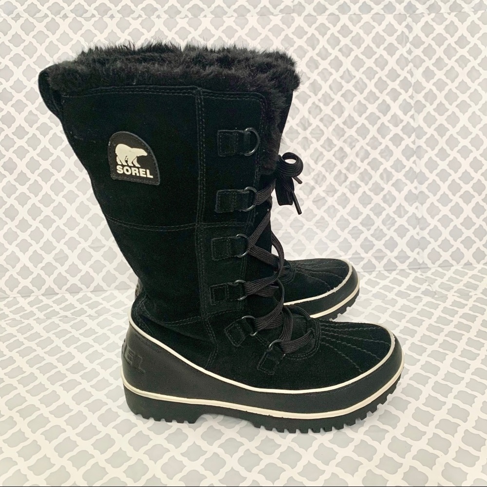 Sorel Women's Tivoli High II Boot Black White Sz 9